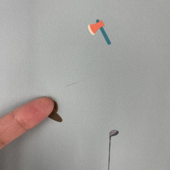 William Murray Polo Golf Shirt Mens Large Green Happy Glamper Camp Performance - Picture 13 of 13